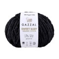 Włóczka Gazzal Sweet Baby Organic Cotton 2603 / czerń
