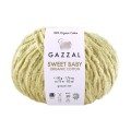 Włóczka Gazzal Sweet Baby Organic Cotton 2605 / jasna oliwka