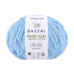 Włóczka Gazzal Sweet Baby Organic Cotton 2608 / niebieski