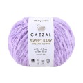 Włóczka Gazzal Sweet Baby Organic Cotton 2614 / fiołek