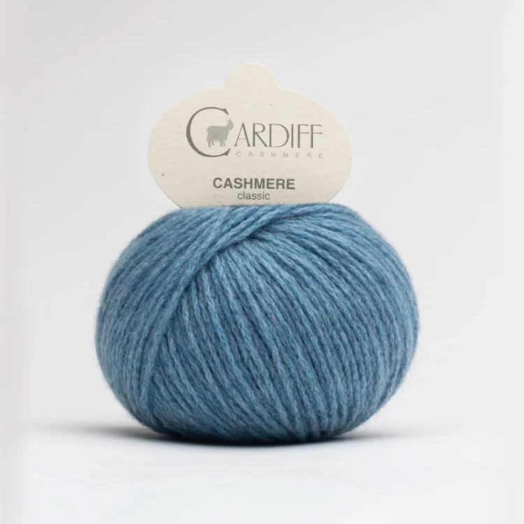 Włóczka Cardiff Cashmere Classic 732 / caponord / jeans melanż