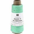 Włóczka / nić z cekinami Rico Design Creative Make It Blümchen 007 / turkus
