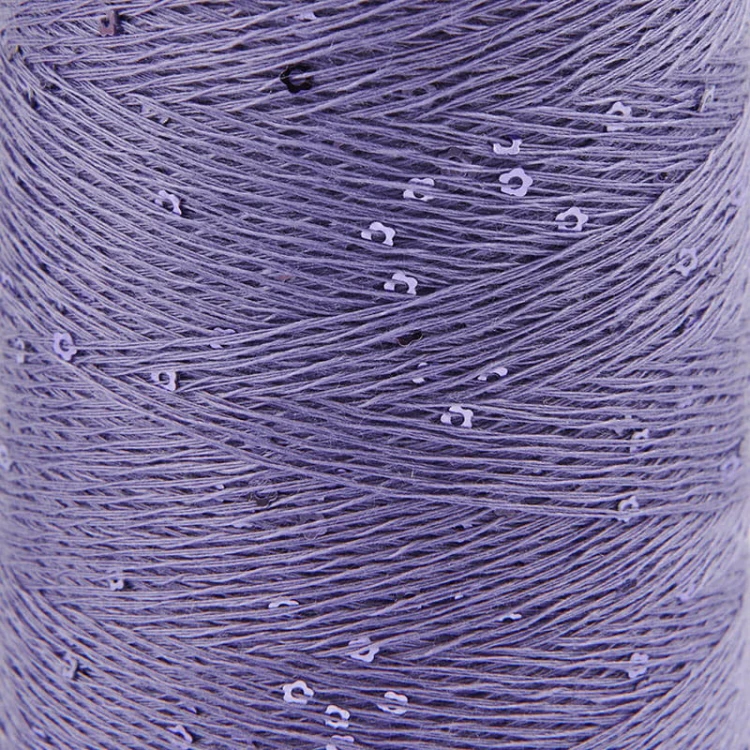 Włóczka / nić z cekinami Rico Design Creative Make It Blümchen 018 / fiolet