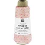 Włóczka / nić z cekinami Rico Design Creative Make It Blümchen 006 / jasny róż