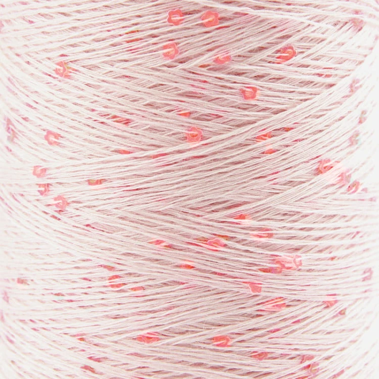 Włóczka / nić z cekinami Rico Design Creative Make It Blümchen 006 / jasny róż