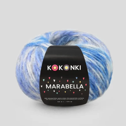 Włóczka KOKONKI Marabella M05 / cukierek lodowy / ~125 m