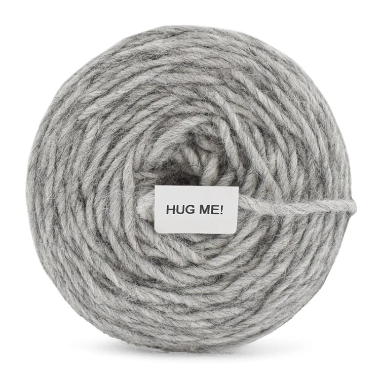 Włóczka KOKONKI HUG H03 / szary / ~180 m