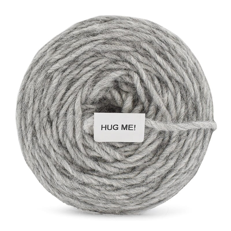 Włóczka KOKONKI HUG H03 / szary / ~180 m