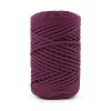 PREMIUM sznurek bawełniany by KOKONKI 3mm / rolka 100 m / 339 piwonia