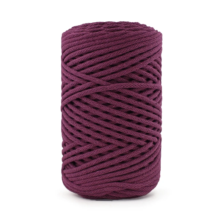 PREMIUM sznurek bawełniany by KOKONKI 3mm / rolka 100 m / 339 piwonia