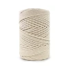 PREMIUM sznurek bawełniany by KOKONKI 3mm / rolka 100 m / 301 ciepły beż