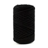 PREMIUM sznurek bawełniany by KOKONKI 3mm / rolka 100 m / 390 czerń