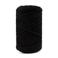 PREMIUM sznurek bawełniany by KOKONKI 3mm / rolka 100 m / 390 czerń