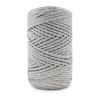 PREMIUM sznurek bawełniany by KOKONKI 3mm / rolka 100 m / 388 szary
