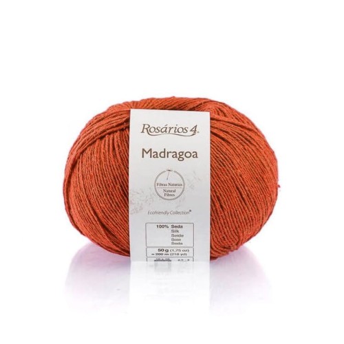 Włóczka Rosarios 4 Madragoa 37 / Ocre / tabasco / 50g