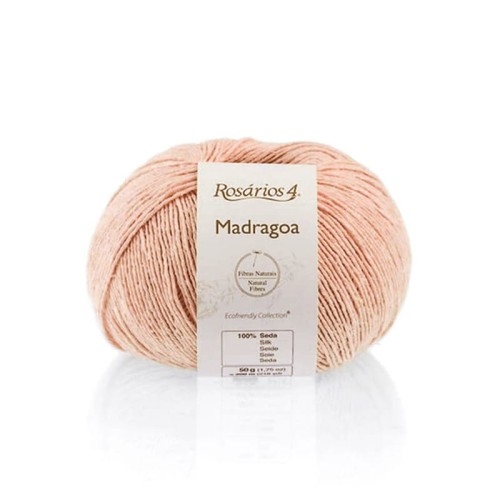 Włóczka Rosarios 4 Madragoa 39 / Pessego / pudrowy róż / 50g