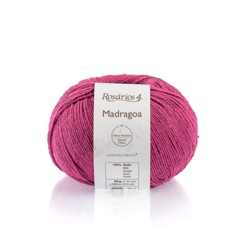Włóczka Rosarios 4 Madragoa 47 / Fuschia / fuksja / 50g