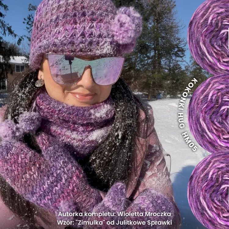 Autorka kompletu: Wioletta Mroczka; Wzór: "Zimulka" od Julitkowe Sprawki