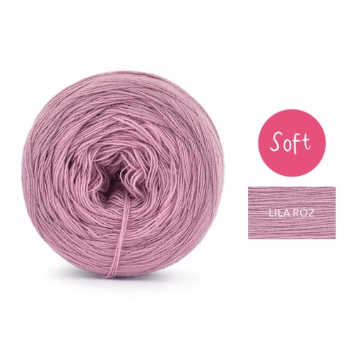 KOKONEK_Mono Soft jeden kolor - lila róż