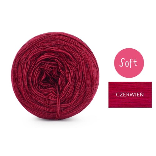 KOKONEK_Mono Soft jeden kolor - czerwień