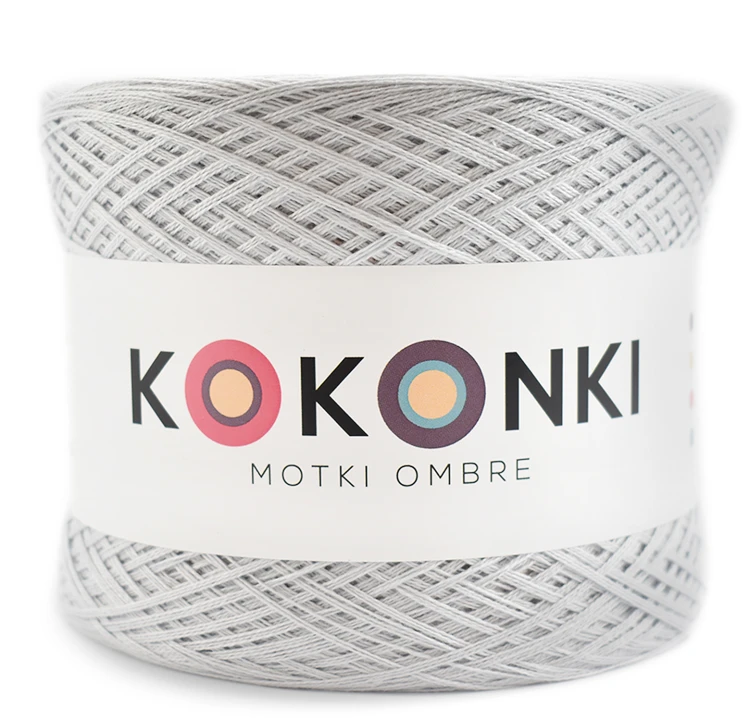 KOKONEK A482 Jasny szary/łososiowy róż/brzoskwinia/morela/brudny róż/malinowy róż