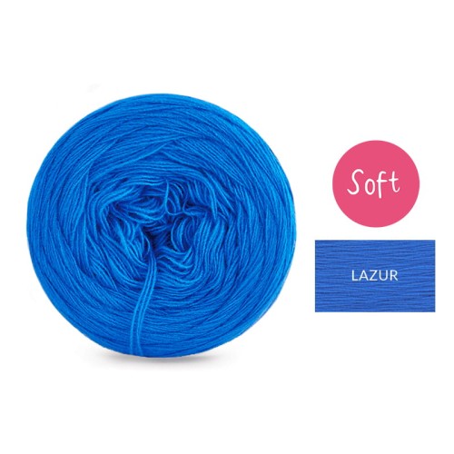 KOKONEK_Mono Soft jeden kolor - lazur