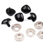 Nos plastikowy do maskotek 19 x 24 mm / czerń / 10 szt