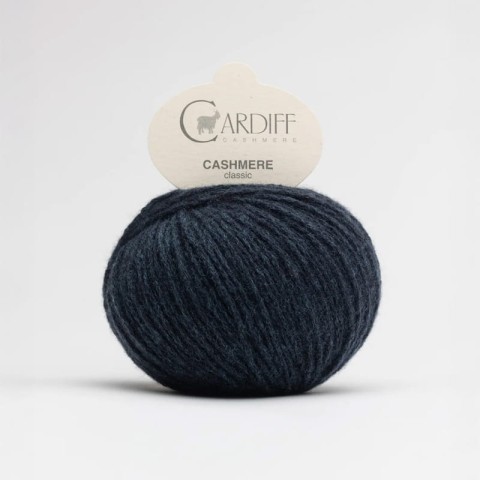 Włóczka Cardiff Cashmere Classic 739 / japan blue / burza