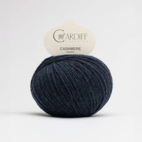 Włóczka Cardiff Cashmere Classic 739 / japan blue / burza