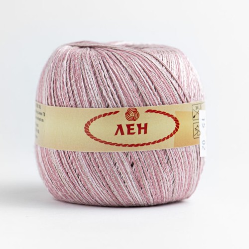 Włóczka Stenli Linen 50 / blady róż