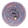 KOKONEK Pure Melanż PM001 - Niebieski/baby blue/malwa + tęcza rafa koralowa (3 nitki + 1)