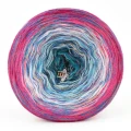 KOKONEK Pure Rare PR010 - Magenta/słodki róż/jasny róż/patyna/petrol + tęcza rafa koralowa (3 nitki + 1)