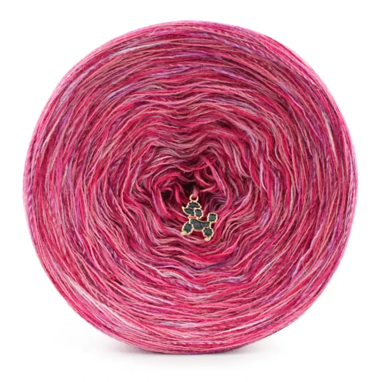 KOKONEK Pure Melanż PM004 - Malwa/słodki róż/magenta + tęcza słodka (3 nitki + 1)