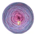 KOKONEK Rare Merino R200 - Szaroniebieski/jasny niebieski/lawenda/chłodny róż + tęcza słodka (3n + 1)