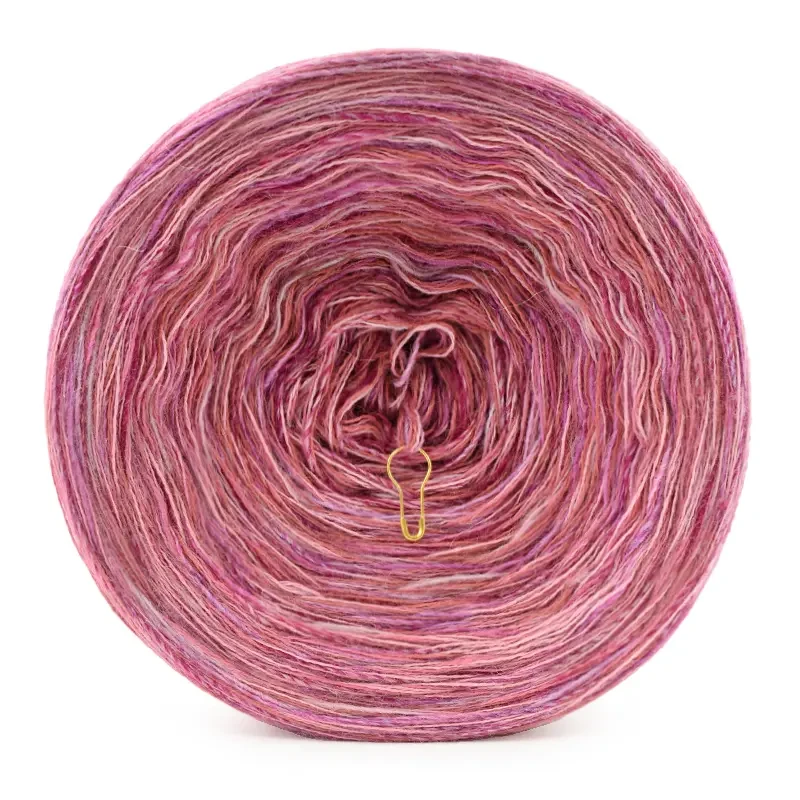 KOKONEK Merino Melanż R208 - Lody porzeczkowe/terakota/ciepły beż + tęcza słodka (3 nitki + 1)