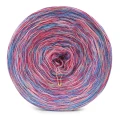 KOKONEK Merino Melanż R207 - Lody porzeczkowe/fuksja/morela + tęcza rafa koralowa (3 nitki + 1)