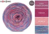 KOKONEK Merino Melanż R207 - Lody porzeczkowe/fuksja/morela + tęcza rafa koralowa (3 nitki + 1)