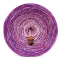 KOKONEK Rare Merino R202 - Ciemny cyklamen/cyklamen/wrzos/jasny róż + tęcza słodka (3n + 1)