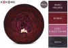 KOKONEK Rare Merino R204 - Wino melanż/bordo/lody porzeczkowe + tęcza burza (3n + 1)