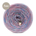 KOKONEK Pure Melanż PM001 - Niebieski/baby blue/malwa + tęcza rafa koralowa (3 nitki + 1