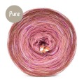 KOKONEK Pure Rare PR007 - Glina/morela/malwa + tęcza słodka (3 nitki + 1)