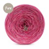 KOKONEK Pure Melanż PM004 - Malwa/słodki róż/magenta + tęcza słodka (3 nitki + 1)