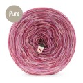 KOKONEK Pure Melanż PM003 - Malwa/pastelowy róż/lody porzeczkowe + tęcza słodka (3 nitki + 1)