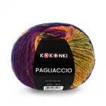 Włóczka KOKONKI Pagliaccio P11 / bratki / ~180 m