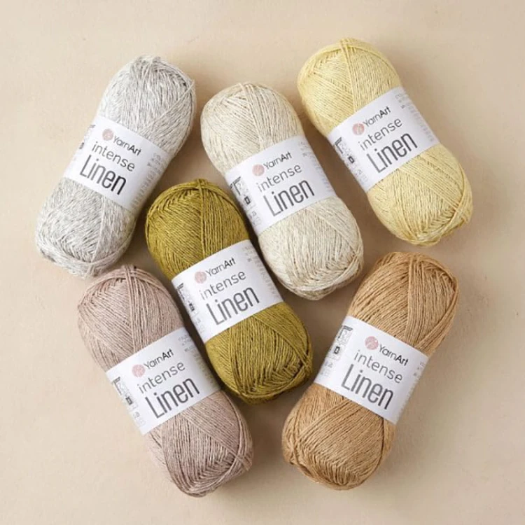 Włóczka YarnArt Intense Linen 4113 / jarzębina