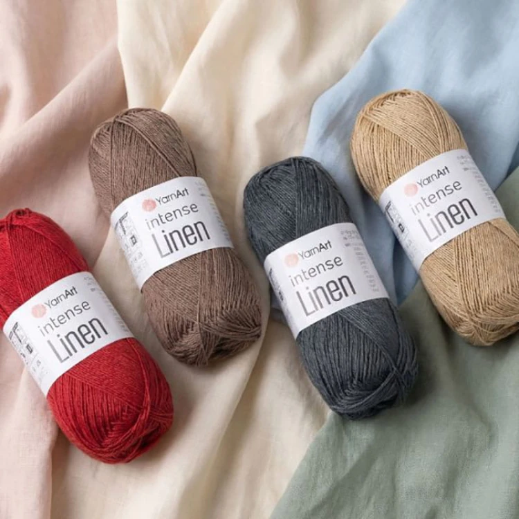 Włóczka YarnArt Intense Linen 4113 / jarzębina