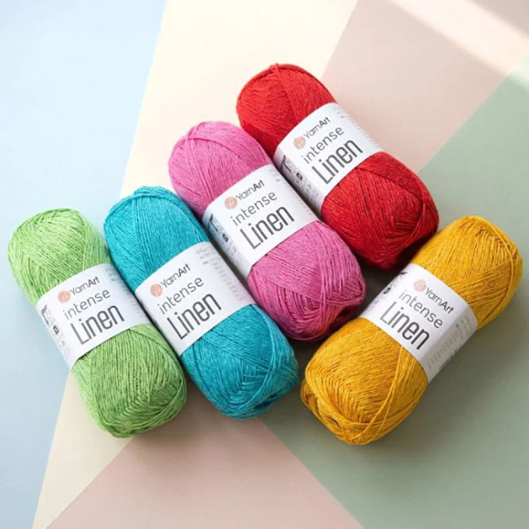 Włóczka YarnArt Intense Linen 4113 / jarzębina
