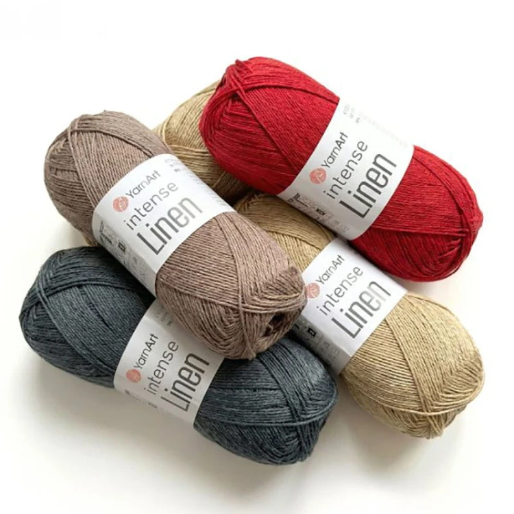 Włóczka YarnArt Intense Linen 4117 / słoneczny