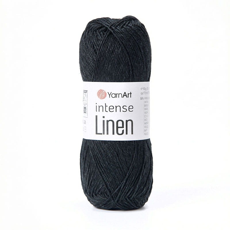 Włóczka YarnArt Intense Linen 4135 / czerń