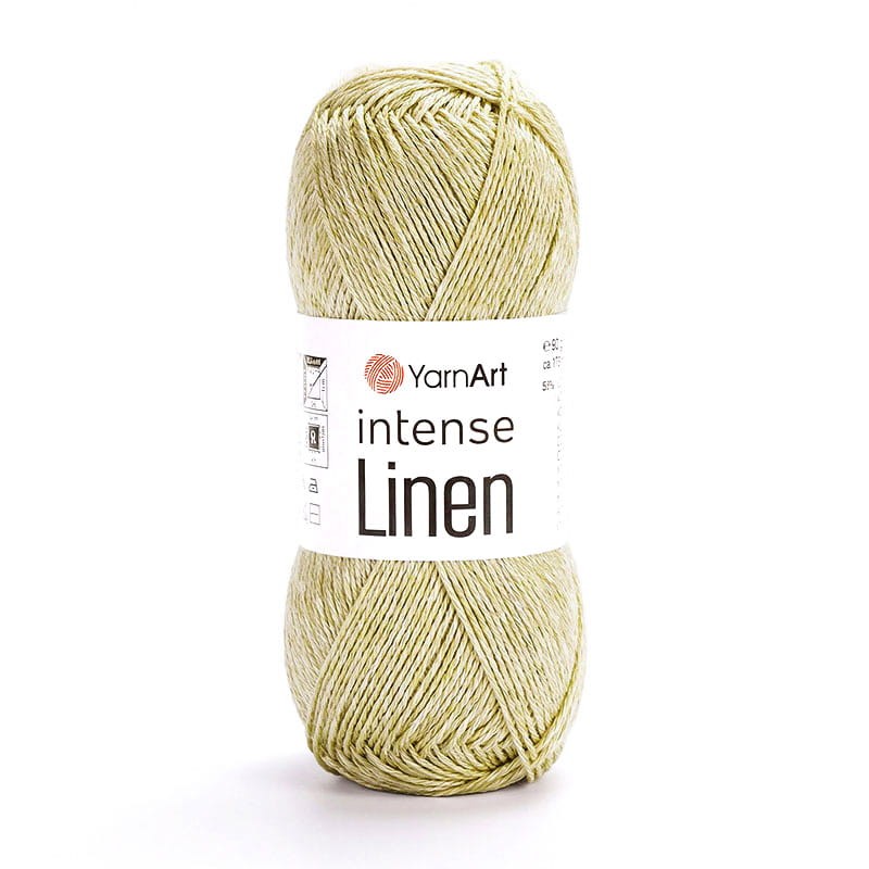 Włóczka YarnArt Intense Linen 4102 / słomkowy